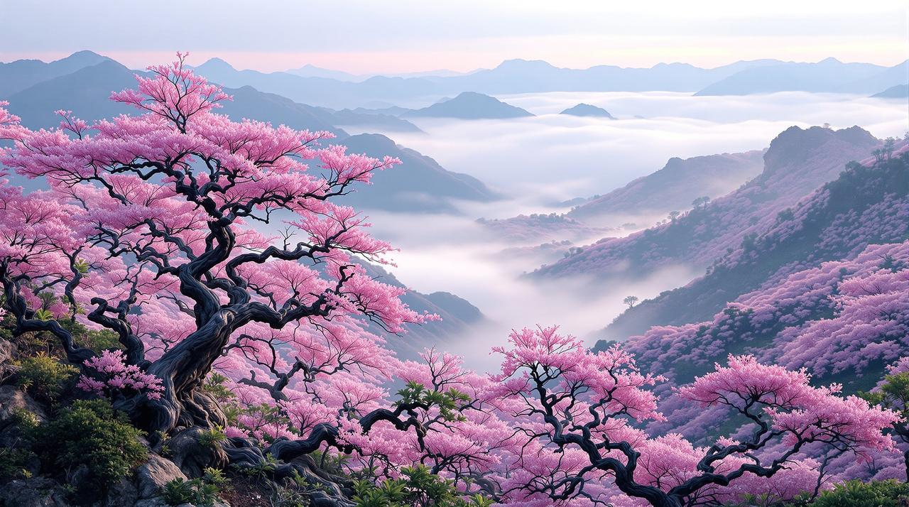 达达影院 - 浙江天台山云锦杜鹃花海漫游