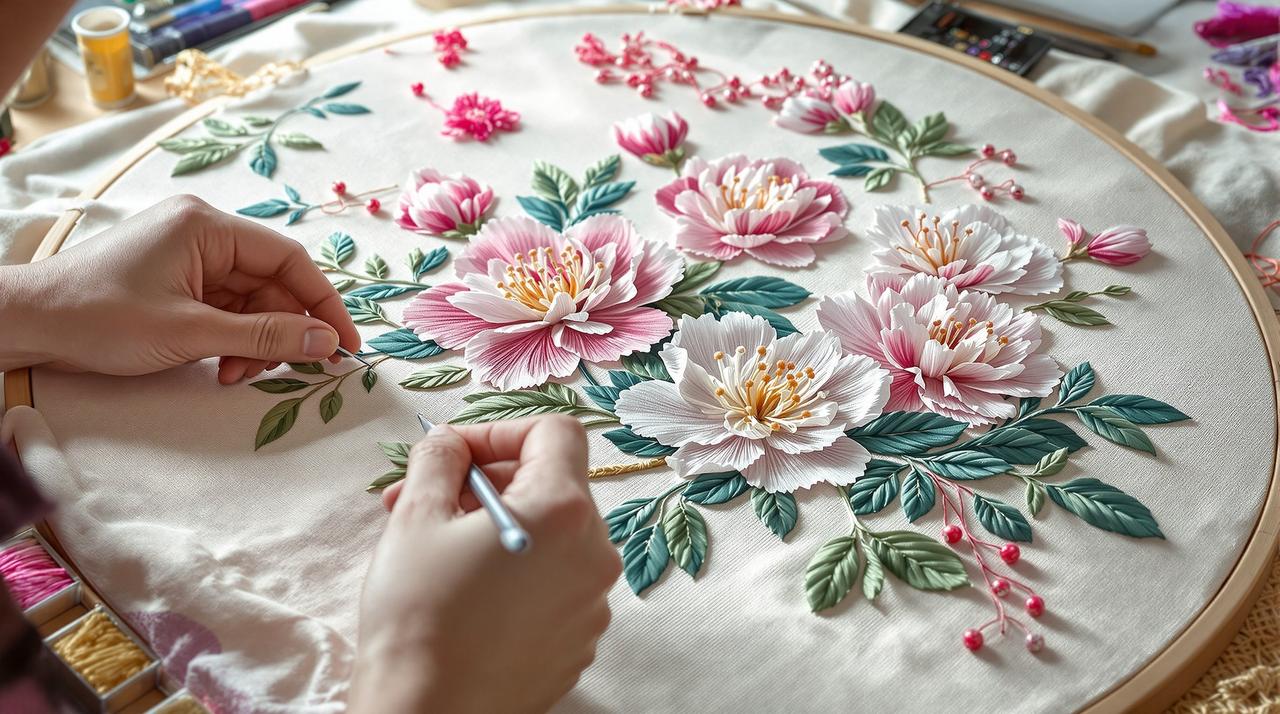 达达影院合集 - 杜鹃花与刺绣：指尖上的花艺